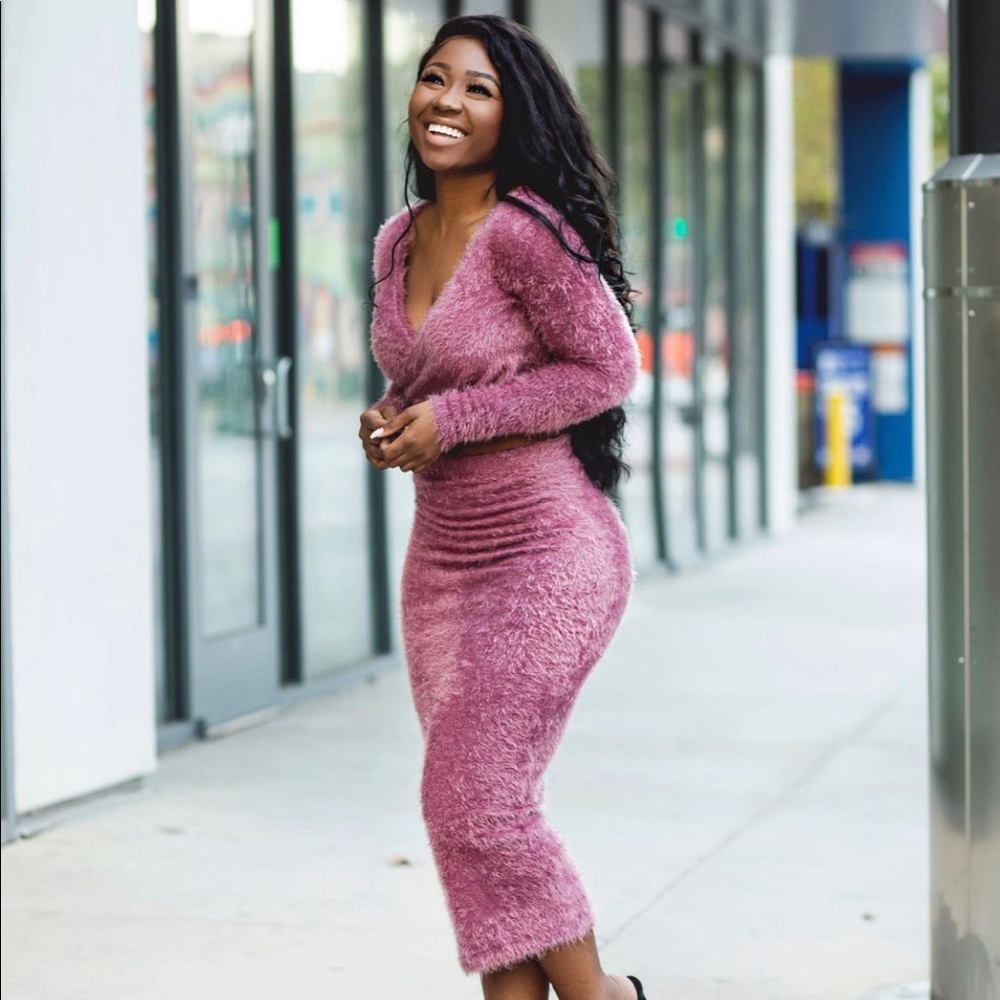 Two piece set midi skirt set